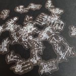 Бели самозалепващи цветя