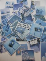 Сет от 60бр. стикери в синята гама