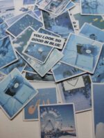 Сет от 60бр. стикери в синята гама - Image 2