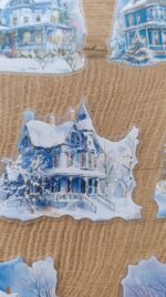 Коледни къщички, сини - Image 3