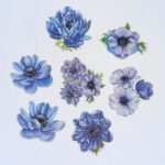 Макси цветя, сини и лилави - Image 2