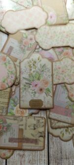 Винтидж тагчета с розички, 50 бр - Image 4