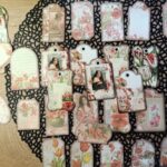 Винтидж тагчета с лалета, 50 бр
