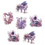 Винтидж музикални стикери "Symphony" - Image 3