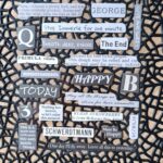 Фрази на английски "Must Be Happy",  2 бр. листа