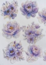 Лилави цветя със златни мотиви - Image 3