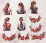 Стикери "Girls" в червени нюанси - Image 2