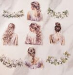 Стикери "Girls" в топли нюанси