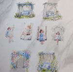 Малки момиченца и люлки, сини нюанси - Image 3