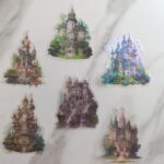 Стикери с приказни зелени замъци