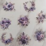 Сет от лилави цветя
